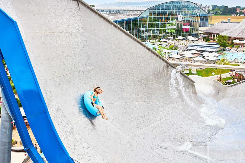 Trotz der hohen Kräfte von bis zu 3 G blieb Isabella in der Big Wave immer elegant.