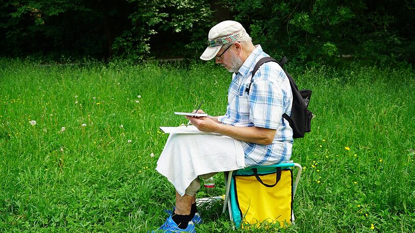Bei den Temperaturen kann man seinem Hobby super im Freien nachgehen.