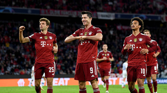 Auf ihnen Ruhen die Hoffnungen des FC Bayern: Die Offensive um Weltfußballer Robert Lewandowski soll die Münchner in der Champions League weit führen.