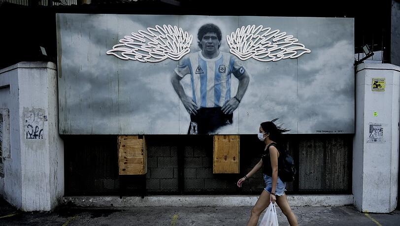 Ein Engel? Vor einem Jahr starb Maradona im Alter von 60 Jahren.