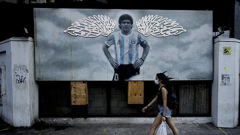 Ein Engel? Vor einem Jahr starb Maradona im Alter von 60 Jahren.