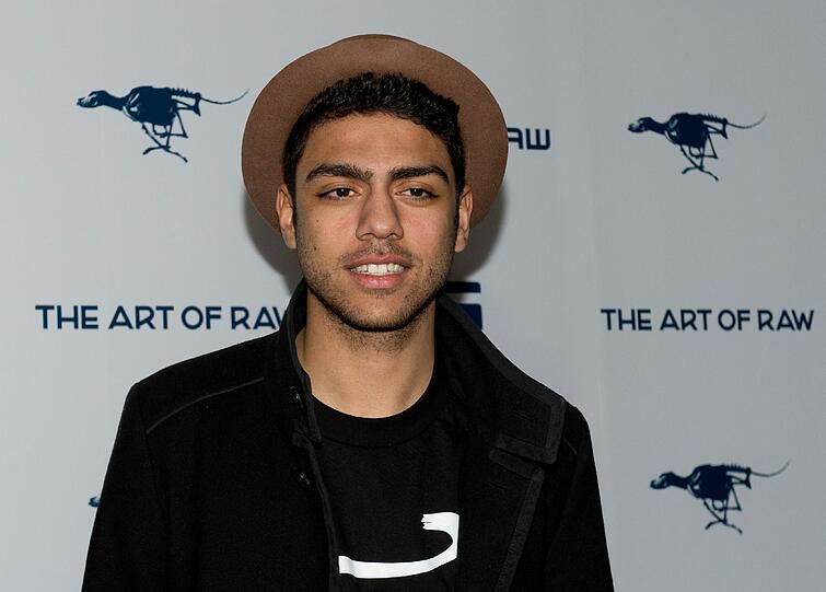 Noah Becker auf der Show von G-Star Raw am Rande der Fashion Week in Berlin.