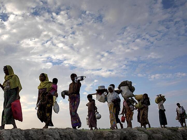 Auf der Flucht: Rohingya-Flüchtlinge in Bangladesch.