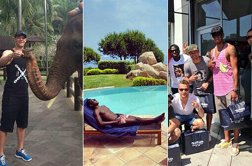 Die Triple-Helden vom FCB sind im verdienten Urlaub: