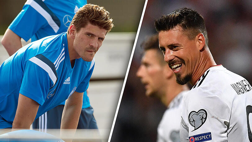 Die beiden besten deutschen Stoßstürmer: Mario Gomez (l.) und Sandro Wagner.
