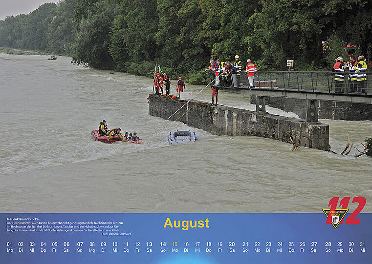 Der Kalender der Berufsfeuerwehr München 2016.