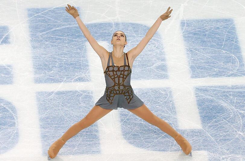 Adelina Sotnikowa gewann als erste Russin Olympisches Gold im Eiskunstlauf.