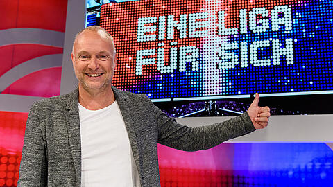 Frank Buschmann moderiert auch die zweite Staffel von "Eine Liga für sich" (Sky).