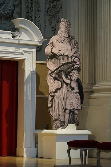 Der restaurierte Lukas in der Theatinerkirche.