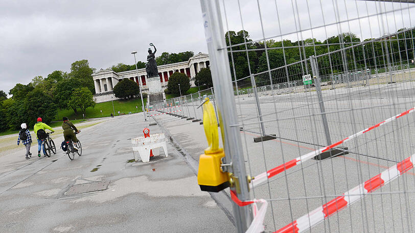 Die Bavaria an der Theresienwiese: Auf dem Gelände soll am Samstag eine Corona-Demo stattfinden.