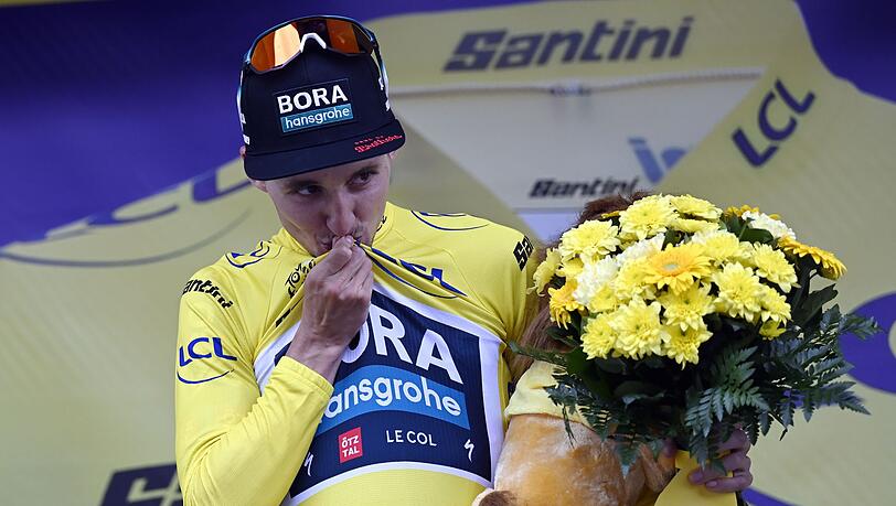 Fährt bei der Tour in Gelb: Bora-hansgrohe-Kapitän Jai Hindley.