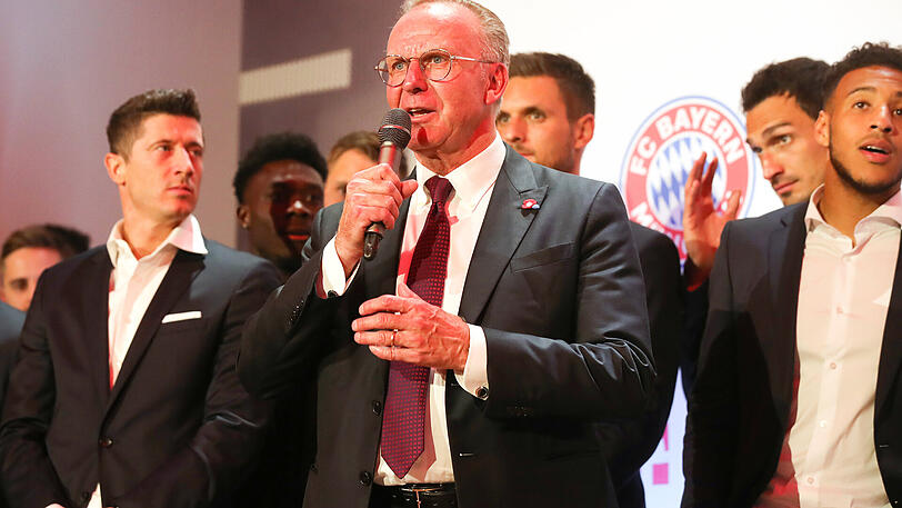 Lobte Mannschaft und Trainer des FC Bayern: Vorstandsboss Karl-Heinz Rummenigge.