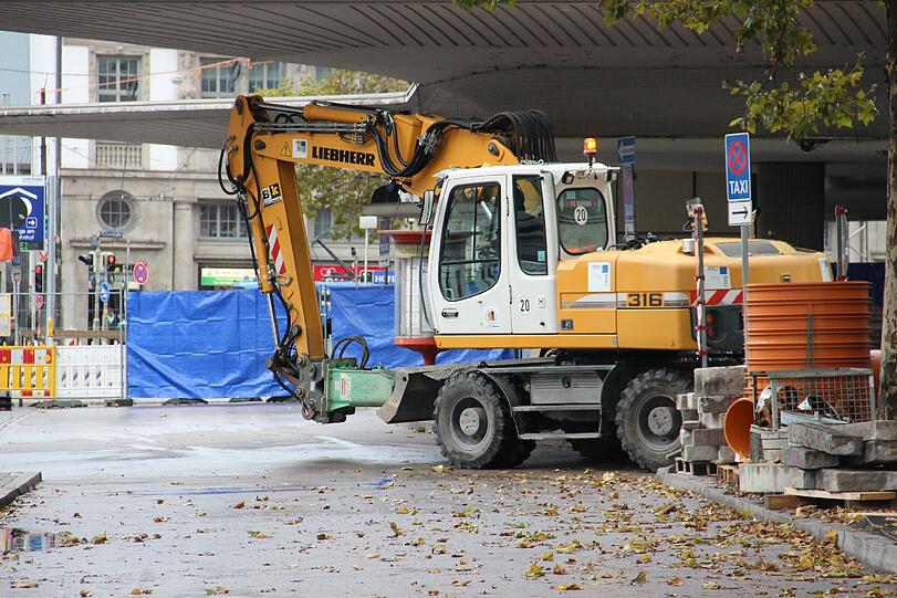 So sieht's seit Mittwoch am Münchner Hauptbahnhof aus: Baustelle soweit das Auge reicht
