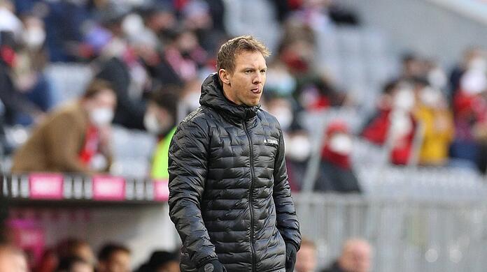 Bayern-Coach Julian Nagelsmann hat eine negative Bilanz gegen Eintracht Frankfurt.