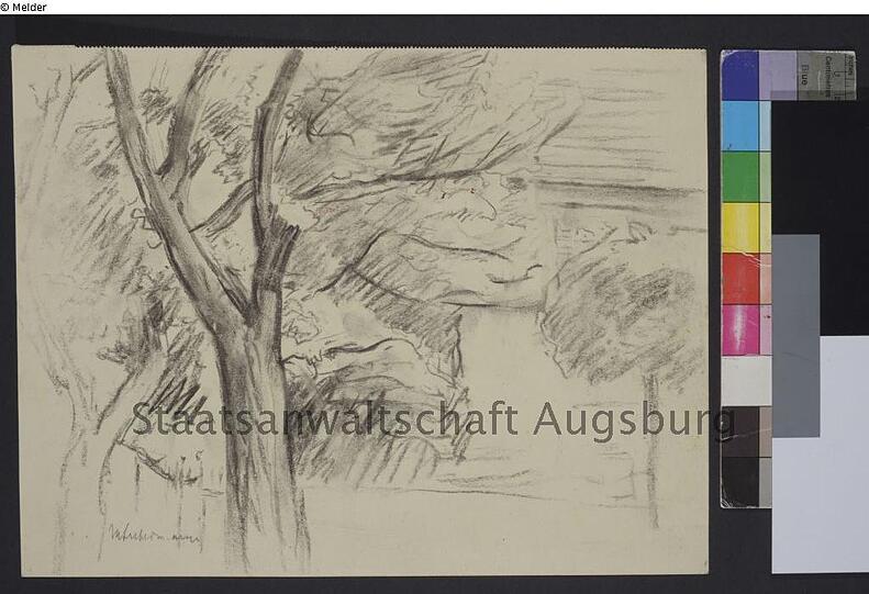 Max Liebermann: "Baum und Landschaft"