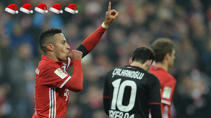 Thiago - fünf Mützen: Gegen Leipzig in Gala-Form. Der Pep-Liebling hat sich von seinem großen Lehrmeister emanzipiert und die beste Halbserie seiner Bayern-Zeit gespielt. Bitte, bitte nicht verletzen!