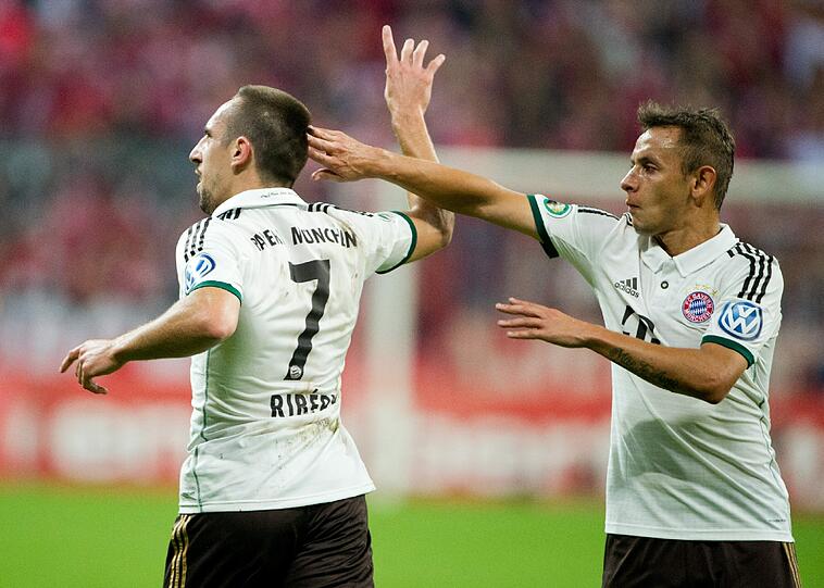 Franck Ribery und Rafinha sind nach ihren Muskelverletzungen wieder zurück im Teamtraining