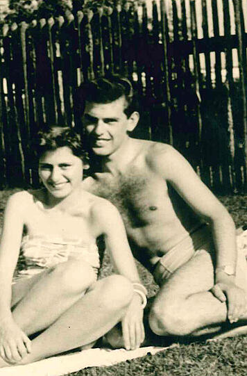 Heinz und Gitta im Hochsommer 1955.