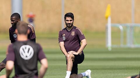 Ilkay Gündogan beim Training der deutschen Fußball-Nationalmannschaft.