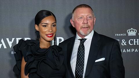 Boris Becker und seine Frau Lilian de Carvalho Monteiro bei einem öffentlichen Termin