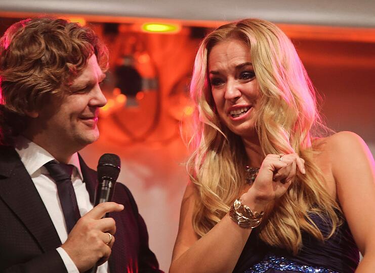 Der Sportmoderator Michael Steinbrecher verlieh den Preis.