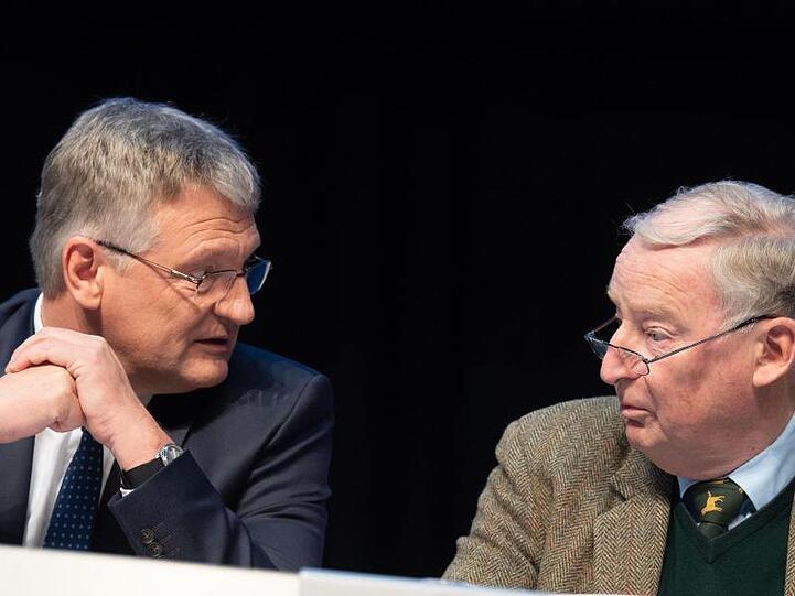 Der AfD-Vorsitzende Jörg Meuthen (l) und Bundestagsfraktionschef Alexander Gauland.