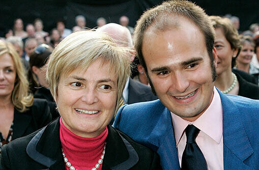 Albert von Thurn und Taxis mit seiner Mutter Gloria.