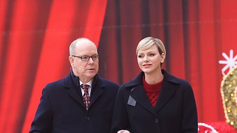 Charlène von Monaco, hier mit Ehemann Albert II., hat ihren 46. Geburtstag gefeiert.