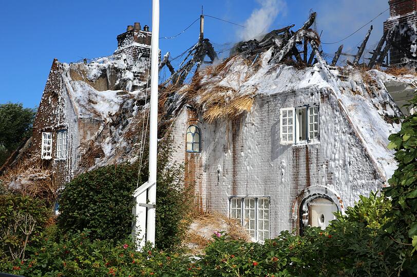 Sechs Wohneinheiten gab es vor dem Brand im Häuschen.