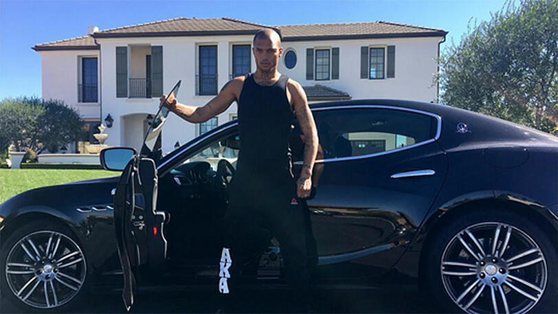 Der Ex-Häftling hat sich einen Maserati geleistet.