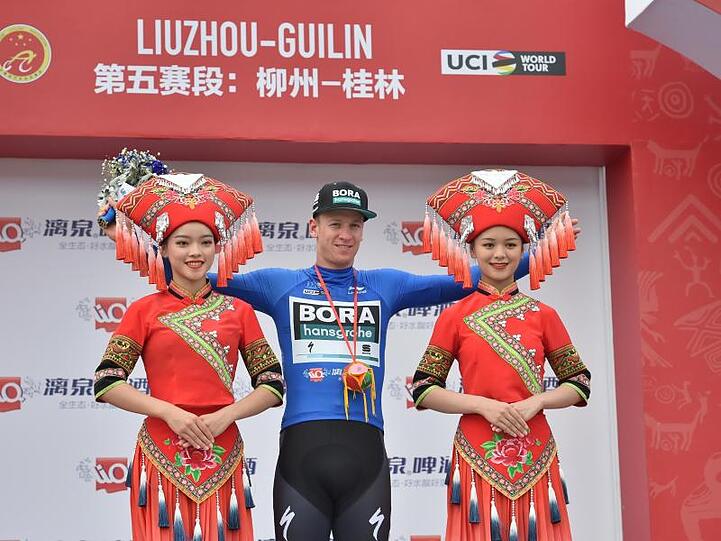 Pascal Ackermann feierte in China seinen zweiten Etappensieg.