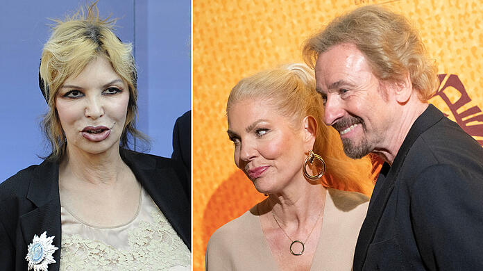 Der gemeinsame Sohn von Thea und Thomas Gottschalk heiratete – auch Karina Mroß war geladen (Archivfotos).