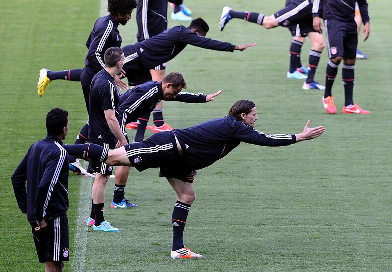 Das Abschlusstraining des FC Bayern im Camp Nou - die Bilder zum Durchklicken.