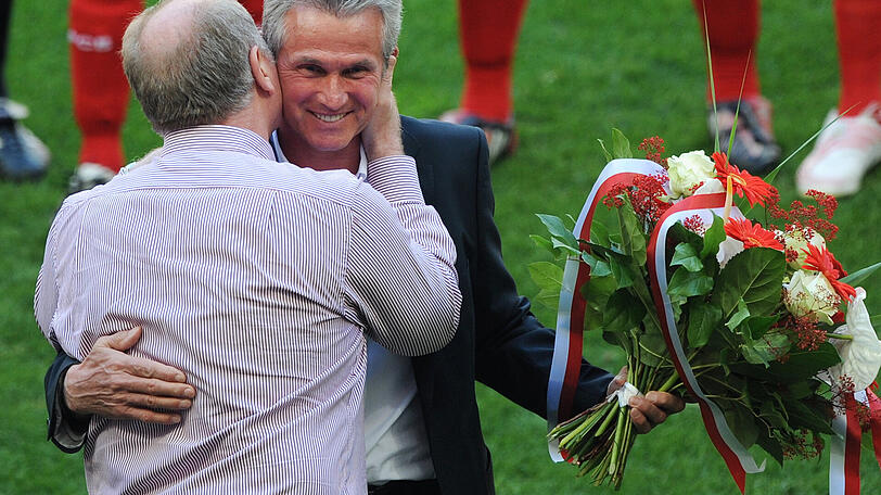 23. Mai 2009: Emotionaler Abschied von Jupp Heynckes - es sollte nur eine Trennung auf Zeit sein.