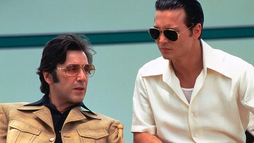 Al Pacino mit Johnny Depp 1997 im Gangster-Film "Donnie Brasco".