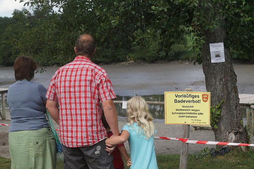 Bilder vom Badesee: Wo ist die Alligator-Schildkröte vom Oggenrieder Weiher?