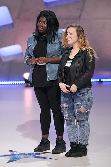 Die DSDS-Kandidaten: Jasmine Gremaud (l.) und Elvedina Pepic.