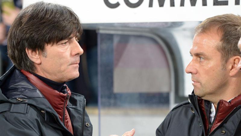 Kann auf die Fähigkeiten seinen ehemaligen Co-Trainer Hansi Flick (r) bauen: Bundestrainer Joachim Löw. Kann auf die Fähigkeiten seinen ehemaligen Co-Trainer Hansi Flick (r) bauen: Bundestrainer Joachim Löw.