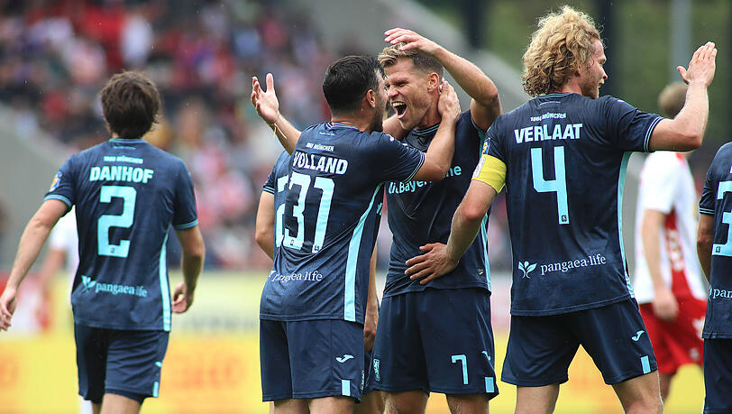 Traf in der ersten Hälfte für den TSV 1860 doppelt: Kevin Volland.