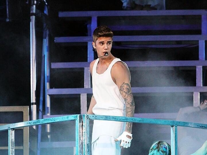 Justin Bieber bei einem Auftritt in Atlanta