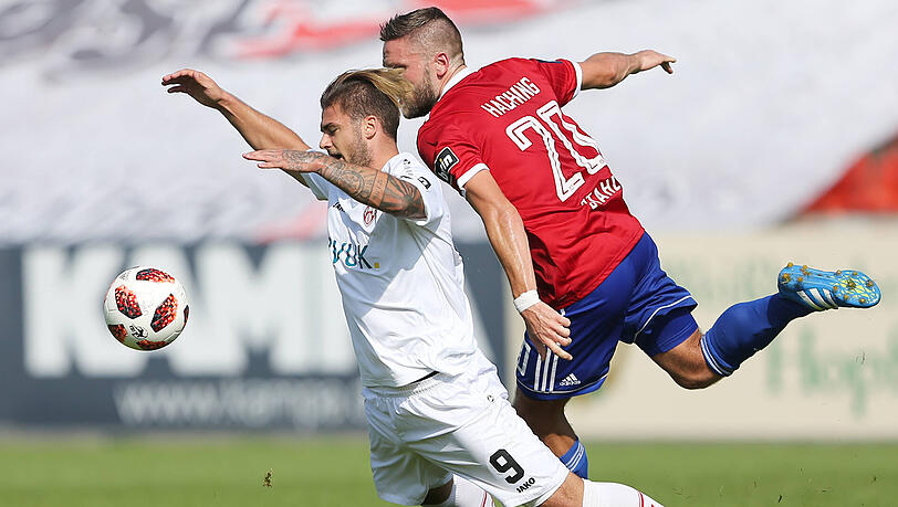 Ex-Löwe und Anführer: Dominik Stahl (re.) bei der SpVgg Unterhaching. Ex-Löwe und Anführer: Dominik Stahl (re.) bei der SpVgg Unterhaching.