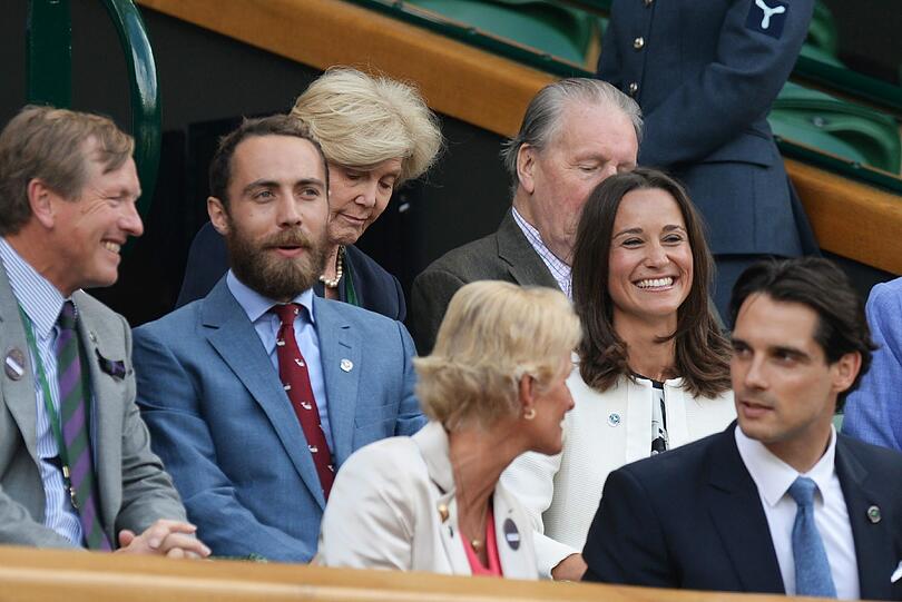 Pippa Middleton und ihr Bruder James in Wimbledon