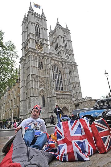Die Vorbereitungen zur Hochzeit des Jahres in London.