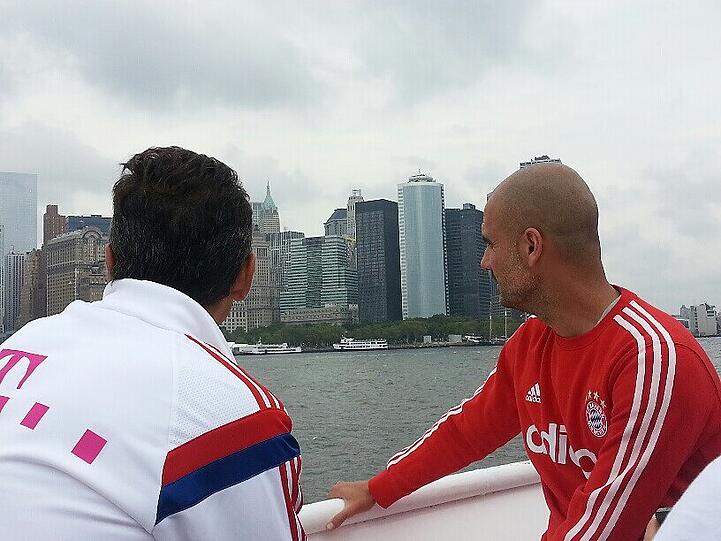 Weitere Bilder der Sightseeing-Tour des FC Bayern München.