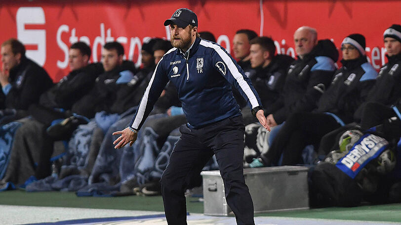 Daniel Bierofka war mit der Leistung seiner Löwen größtenteils zufrieden.