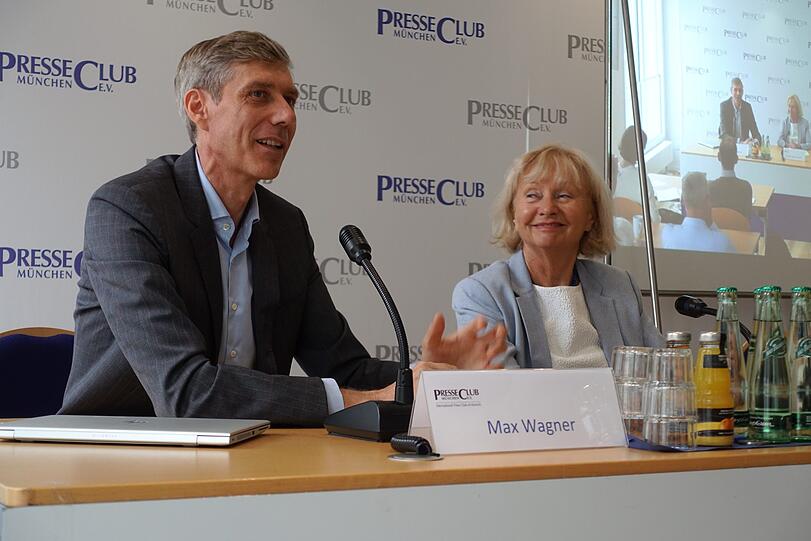 Max Wagner im Gespräch mit Anita Bauer-Duré.