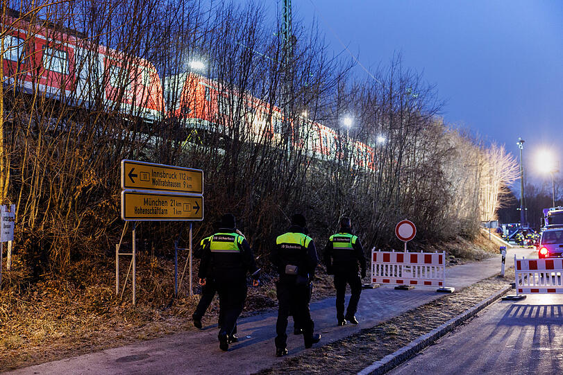Die Unfallstelle in Schäftlarn am Mittwochmorgen.