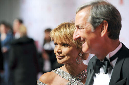 Uschi Glas mit Ehemann Dieter Hermann. Sie spielt demnächst eine böse Rolle.