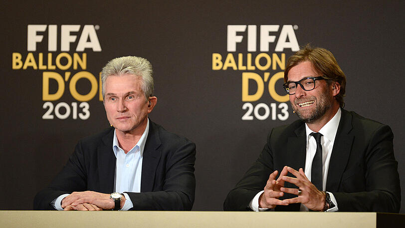 Jupp Heynckes (l.) hört zum Saisonende beim FC Bayern auf. Jürgen Klopp (r.) wird als Nachfolger gehandelt.