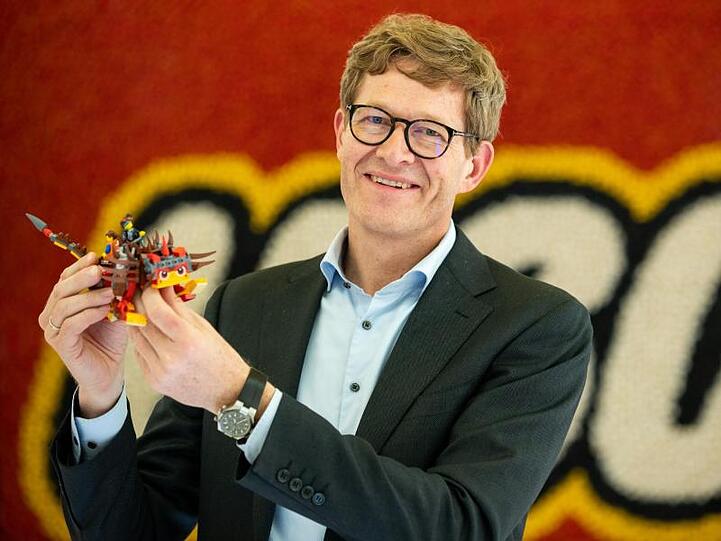 Niels B. Christiansen, Geschäftsführer des dänischen Spielzeugherstellers Lego, auf der Spielwarenmesse 2019.